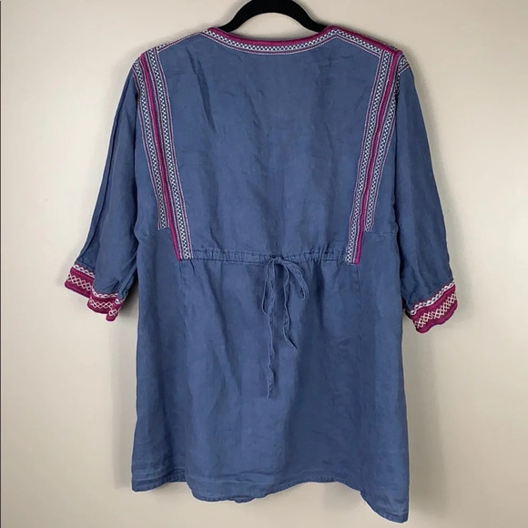 Cabi faded blue tunic top sz med - Picture 6 of 8